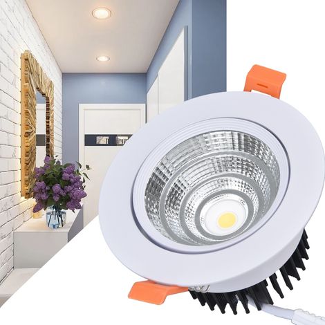 7W COB LED-Einbaustrahler, verstellbar, 11cm (4,3 Zoll). (1/5)