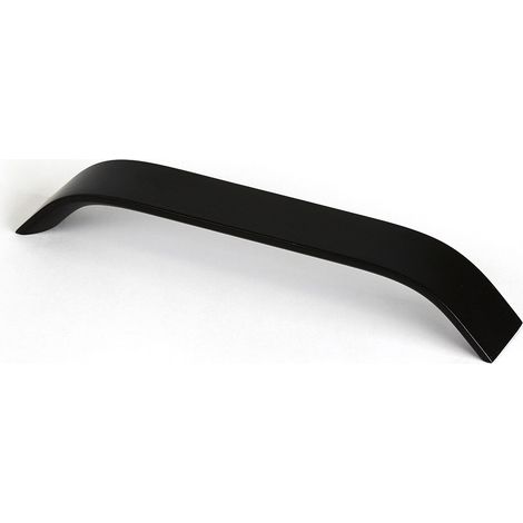 Maniglione per mobile a forma di maniglia in alluminio nero opaco 180x25x30mm