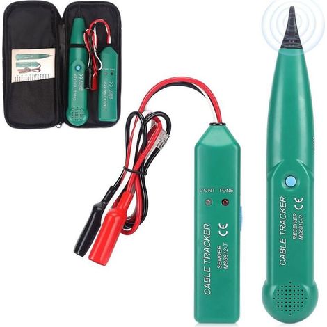 Cable Tester, Portable Battery Powered Electrical Wire Locator, Professional Cable Locator for Locating Network Cables and Telephone Lines (1/5)