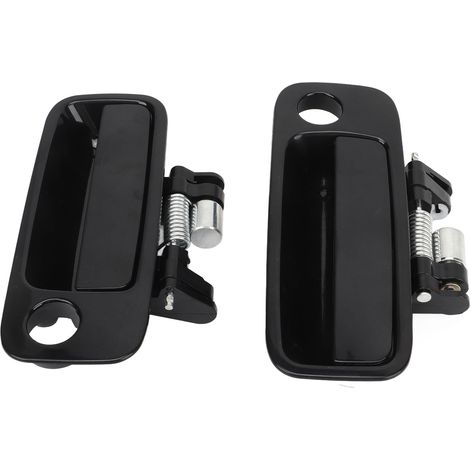 Lot de 2 poignées de porte extérieures de voiture, 69210AA010, prise en main confortable, noires, adaptées aux modèles Camry 1997-2001. (1/5)
