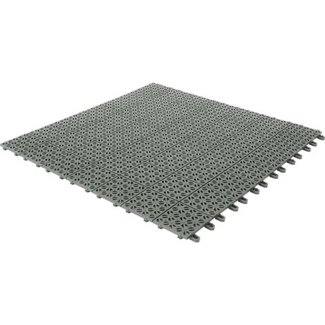 4 x Flexible Kunststofffliesen 55,5 x 55,5cm für den Außenbereich, grau, von Ezooza (1/5)