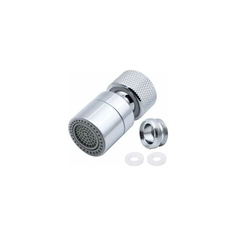 Aérateur de mélangeur en laiton, orientable sur 360°, 2 modes réglables Filtre de mélangeur de cuisine Bubbler avec adaptateur de bec - pour mélangeurs avec becs M22 mâle ou M24 femelle (1/5)