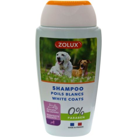 Shampooing pour chien à poils blanc 250 ml - zolux (1/2)