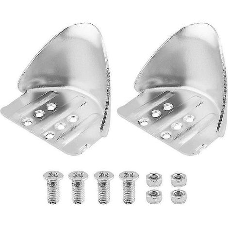 Kits de remplacement de supports de talon pour échasses de plaques de plâtre, kit de remplacement de support de talon d'échasses, pièce métallique réglable compatible avec la peinture (1/4)