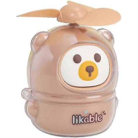 Mini ventilateur portable, ventilateur personnel personnel en forme de canard mignon, rechargeable par USB, 3 vitesses, idéal pour le bureau et les voyages. (1/4)