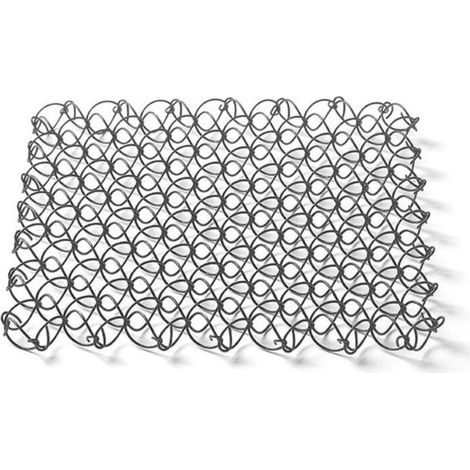 Tapis isolant pour pique-nique, dessous de verre, tapis de table anti-brûlure, tapis de camping en acier inoxydable, dessous de verre en maille à ressort,Noir, (1/4)