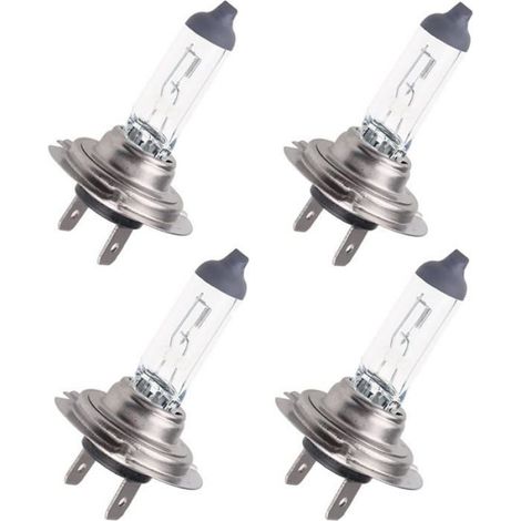 Ampoule H7 - 12 V - 100 W - 3500 K - Pour Feu de Route et Antibrouillard - Lot de 4 (1/5)