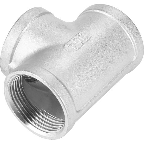1 Stück 3-Wege-T-Rohrverbinder aus Edelstahl 304, DN32, 1-1/4" (1/5)