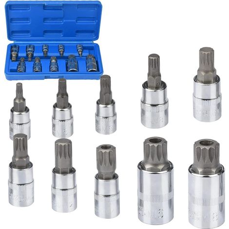 Vielzahn Steckschlüsselsatz 10-teilig M4-M18 mit 1/4", 3/8" und 1/2" Antrieb (1/5)