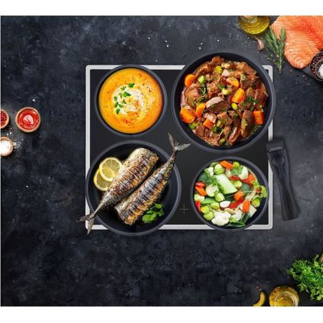 Batterie de cuisine Arthur Martin AM167S 10 pieces - Aluminium - Poignée amovible - Tous feux dont induction (1/6)