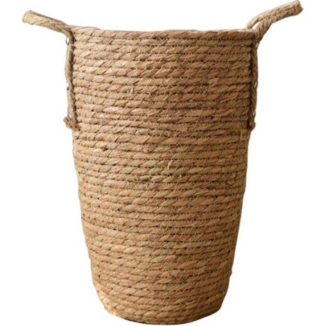 Panier Tissé Paille - Vase Décoratif Pour Fleurs Séchées - Style Contemporain - Naturel Et Écologique - Lot De 1 (1/3)