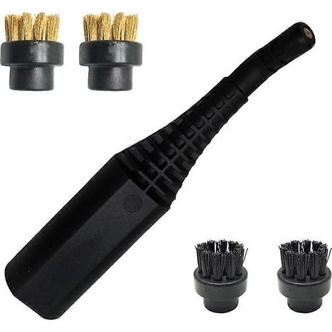 Ensemble de têtes de brosse pour nettoyeur vapeur Dupray avec brosses en laiton et en nylon pour le nettoyage des joints, carrelage, four, voiture et cuisine. (1/5)
