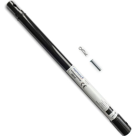 NEMAXX® Erdbohrer Verlängerung 1000mm Universal – Ø20mm Innenrohr für benzinbetriebene Erdlochbohrer – Stahl – Querbolzen & Splintsicherung – EB52 – Schwarz