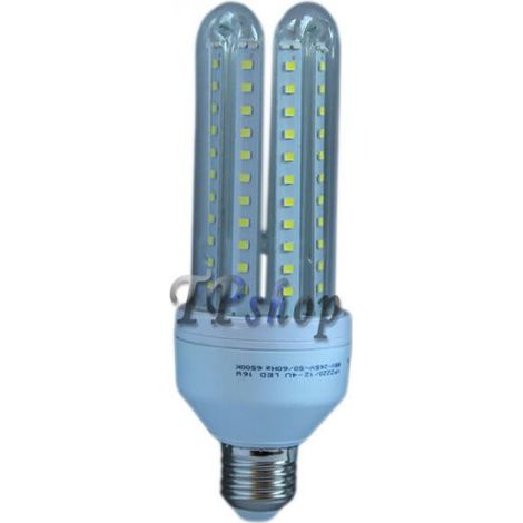 LAMPADA LAMPADINA FARETTO LED 2835 SMD 3 5 7 9 12 16 24W 6500K LUCE BIANCA E27 16 Watt