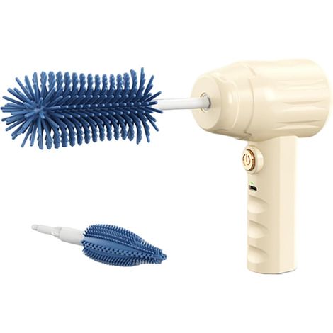 Brosse électrique pour biberon avec poignée rotative en silicone, outil de nettoyage efficace pour la maison et les voyages (1/5)