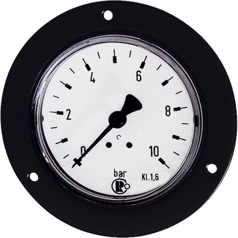Riegler Standardmano., Frontring schwarz, G 1/8 hinten, 0-16,0 bar, Ã˜ 40 (1/2)