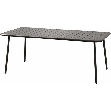 Tavolo da giardino 6 posti 160 cm grigio scuro BERGAME