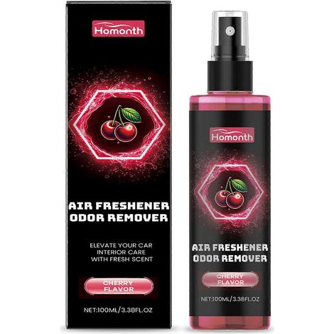 Désodorisant longue durée pour voiture, élimine efficacement les odeurs grâce aux huiles essentielles naturelles, sans danger pour la voiture, le camion et la maison. Parfum cerise. (1/5)