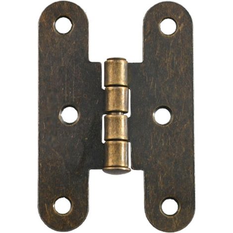 Charnières de porte anciennes, meubles, charnières de tiroir d'armoire, boîte à bijoux vintage en bronze (1/5)