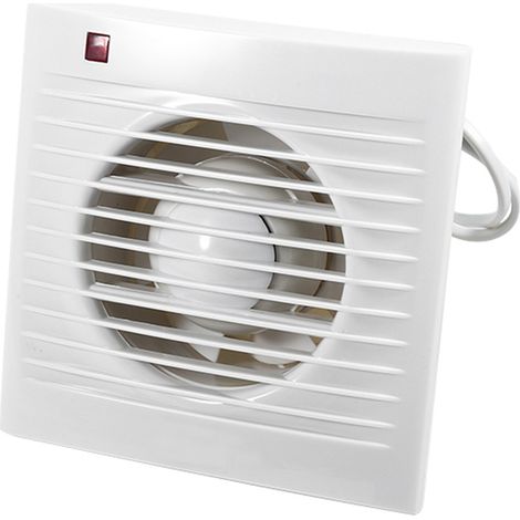 Extracteur d'air mural ABS 220V pour salle de bain et cuisine, silencieux 36dB, résistant à 90°C, montage fenêtre ou mur, diamètre 10-11.5cm (1/4)