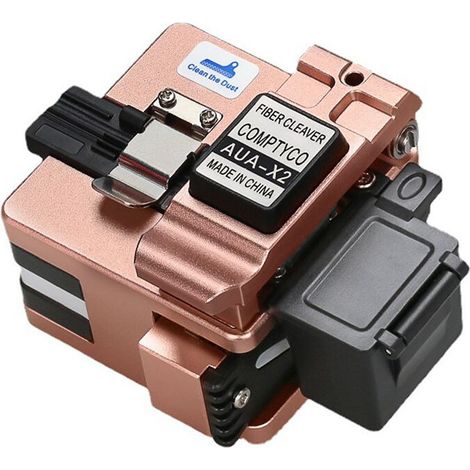 Coupeur de fibre optique haute précision Comptec AUA-X2 avec boîte de récupération des fibres usagées, coupe-câbles à connexion à froid/fusion à chaud (1/3)