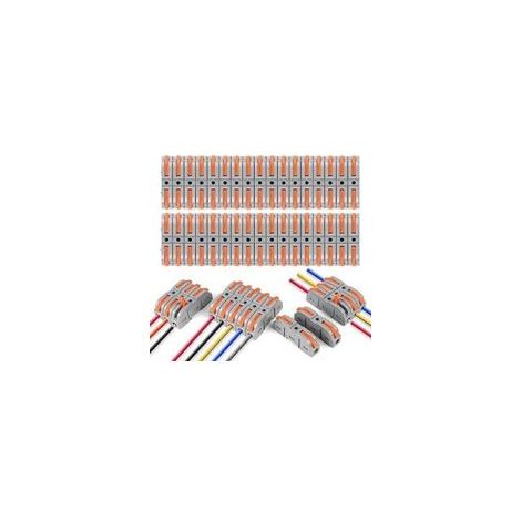 Connecteur de câble SPL-1 34 pièces – Levier de commande – Conducteur 4mm² – Matériaux PA66 et cuivre nickelé – Pour câblage électrique (1/5)