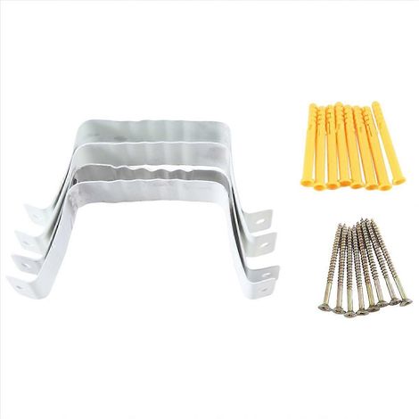 Dachrinnen-Fallrohradapter, 3x4 Führungsband (4er-Pack) (weiß) (1/5)