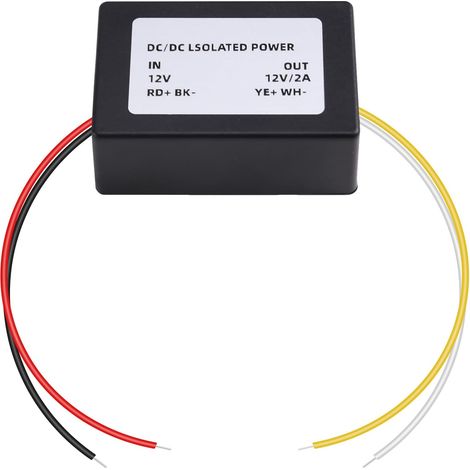 Module d'alimentation DC-DC LED Mini Convertisseur 3W 5W Tension Isolée Isolement Stabilisé Anti-Interférence 12V à 12V / 2A (1/5)