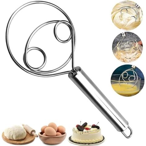 Impastatrice in acciaio inox, impastatrice per pane, impastatrice manuale per farina. (1/5)
