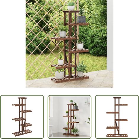 Tannenholz - Blumenständer 75x25x140,5 cm Massivholz Tanne (1/5)