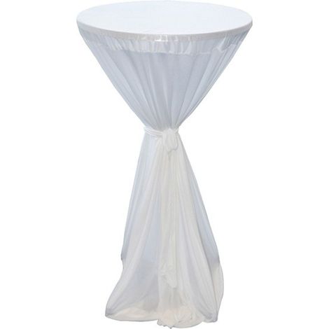 2er-Set Bistro-Stehtisch-Husse Ø60cm Tischbezug Bistrotisch Tischhusse Überwurf