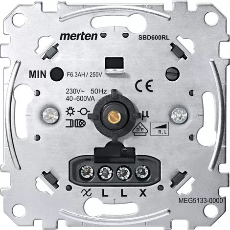 Merten Dimmer Dreh/Druckkn 40-400W UP MEG5133-0000 indukt (1/2)