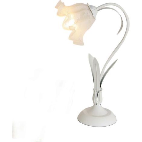 Lampe de chevet moderne en vitrail à fleurs, lampe de lecture de table (1/5)