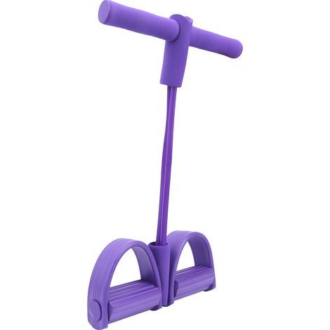 Corde de traction de jambe élastique, équipement de fitness abdominal Équipement de fitness Extracteur de jambe de fitness Corde de traction de fitness pour dortoir d'étudiants à domicile(Violet) (1/5)
