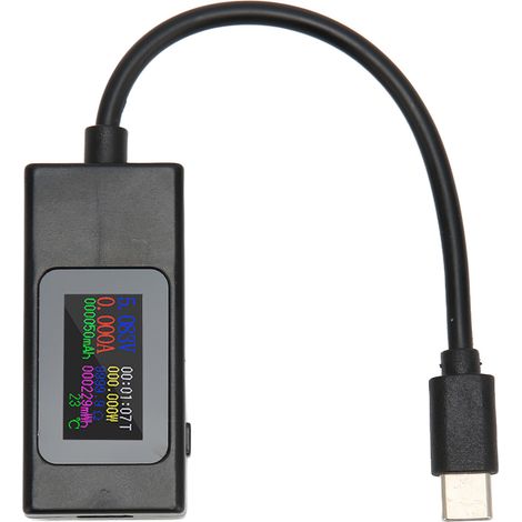 Testeur USB professionnel, tension de courant, temps de puissance, mesure précise, compteur C bidirectionnel 4-30V 0-6,5 a (1/5)