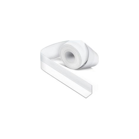 Joint Silicone Blanc Salle de Bain, Joint Salle de Baignoire, Ruban D'étanchéité, Anti-Moisissure et Imperméable, Ruban Adhésif doux Adapté à la Cuisine, les Toilettes, le Coin (1/4)