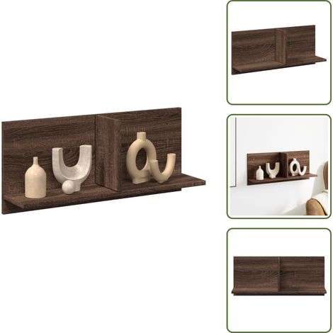 Wandschrank 70x16,5x30 cm Braun Eichen-Optik Holzwerkstoff - Wandschrank - Wandschränke - Hängeschrank - Hängeschränke (1/5)