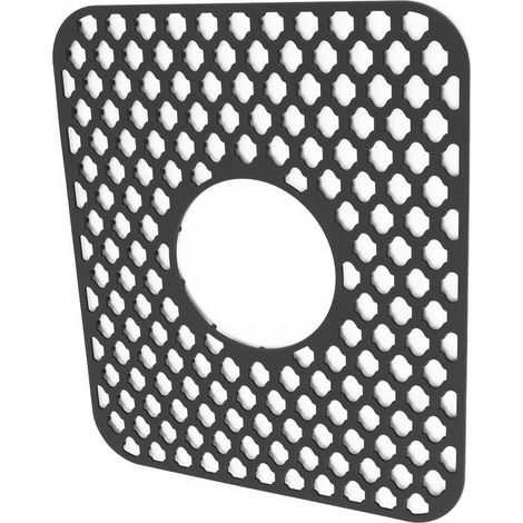 Protecteur d'évier pour cuisine, tapis résistant à la chaleur antidérapant en porcelaine pour évier de cuisine, évier en silicone en acier inoxydable (1/5)