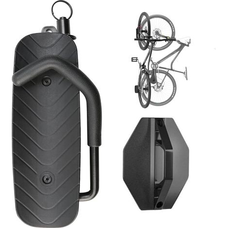 Porte-vélos mural rotatif, peu encombrant, compatible avec les vélos de montagne et de route, capacité de 30 kg (1/5)