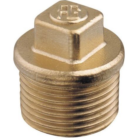 Bouchon laiton fileté mâle - 1/2" (1/2)