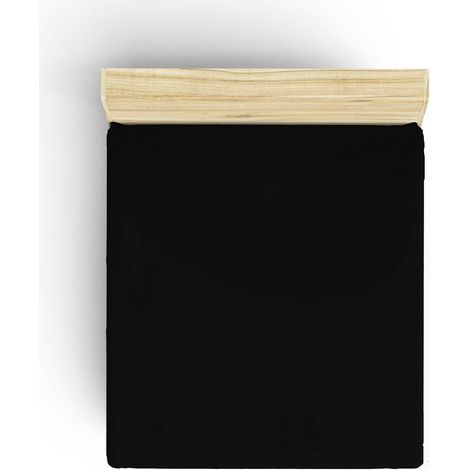 Sábanas ajustables, sábanas para colchón, sábanas para cama Sheet Negro (1/3)
