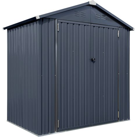 Westmann Stahl Gerätehaus Minor 64  Anthrazit  119x183x196 cm