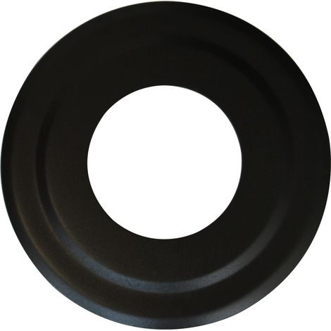 Sivac – Rosace décorative noire pour poêle à granulés – Ø 80 mm – Cache tuyauterie mural – Installation facile et esthétique