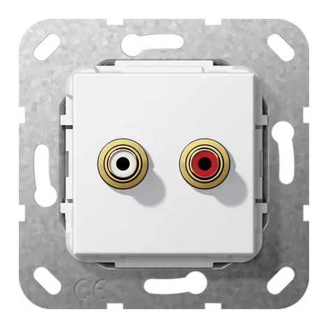Gira C-Audio Conexión soldadura Mecanismo Blanco puro [563203], 5632 03