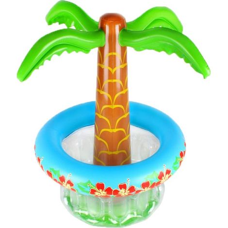 Glacière gonflable à bière, palmier gonflable pour fêtes à la plage et à la piscine, articles de fête hawaïenne, décorations pour fêtes d'été (1/5)