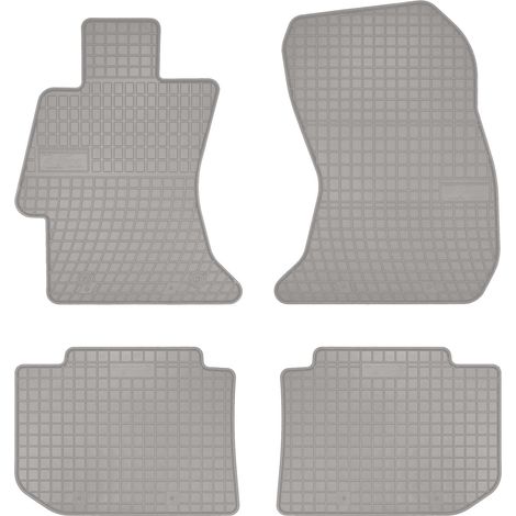 Alfombrillas de goma para coche: Subaru Levorg familiar (2014-2020) - color gris. (1/5)
