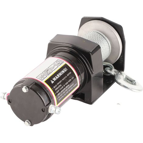 Treuil de remorquage électrique avec télécommande, silencieux, 12 V CC, 1134 kg (2500 lb) pour VTT et UTV (1/5)