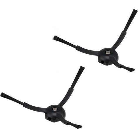 Original Zubehör,Silikon Seitenbürsten für Staubsauger der Serien Q Revo/Q7 Max/Q8 Max/S7 Max Ultra/S7 Maxv Ultra/S7 Pro Ultra/S8 Pro Ultra/Q5 Pro+, 2er Pack(Schwarz)