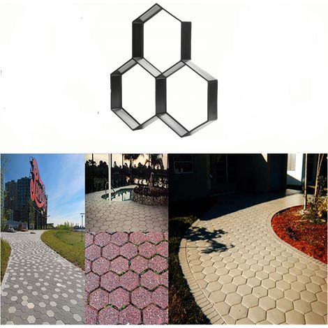 Set of 1 plastic mold for cement paving - DIY tools for garden pathsHigh quality, the ideal choice for families. (1/5)