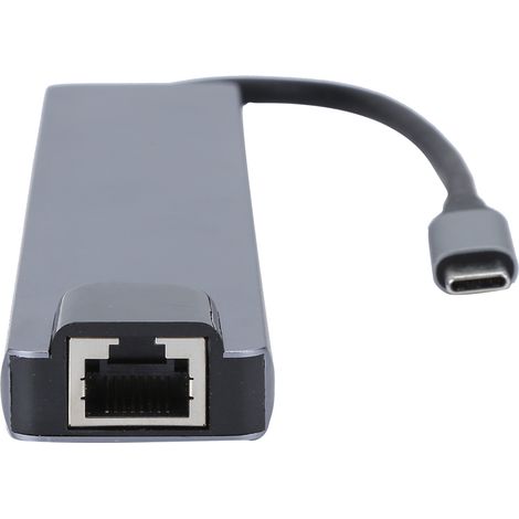 Station d'accueil USB-C 8 en 1 avec HDMI, RJ45, PD et Hub Répartiteur Adaptateur (1/5)